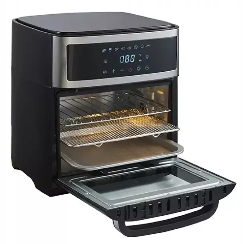 Adler AD 6309 forno com fritadeira de ar, 13 l, 1700 W, aço inoxidável / preto
