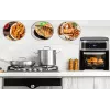 Adler AD 6309 forno com fritadeira de ar, 13 l, 1700 W, aço inoxidável / preto