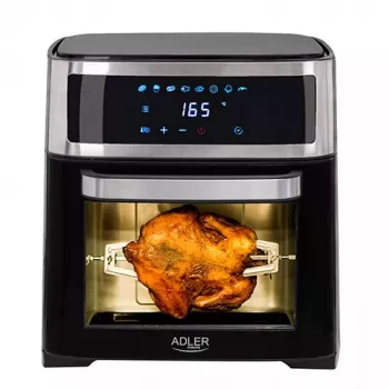 Fritadeira a ar quente e forno Adler AD 6309 13 L 2500 W Preto/Prata, Controlo tátil, Rotisserie
