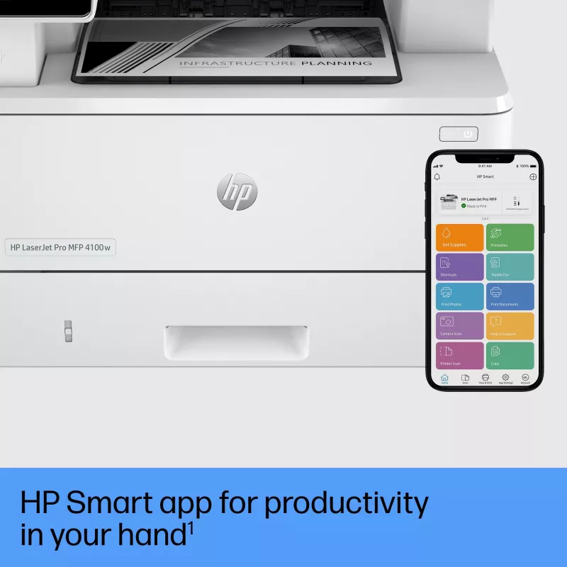 Impressora multifunções HP LaserJet Pro MFP 4102fdw Laser Mono Impressão