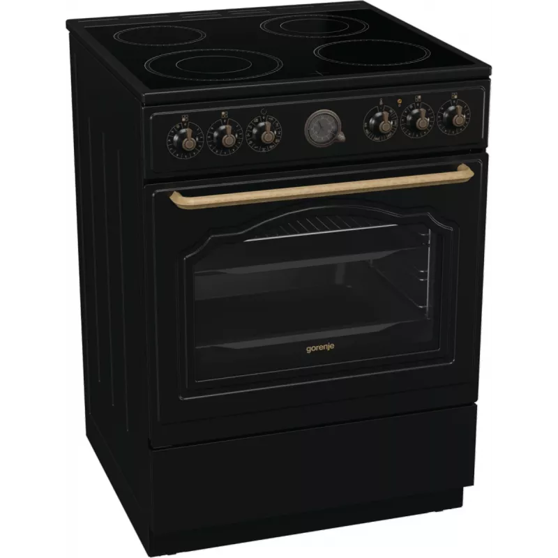 Fogão Gorenje GECS6B71CLB Fogão elétrico Placa vitrocerâmica Preto