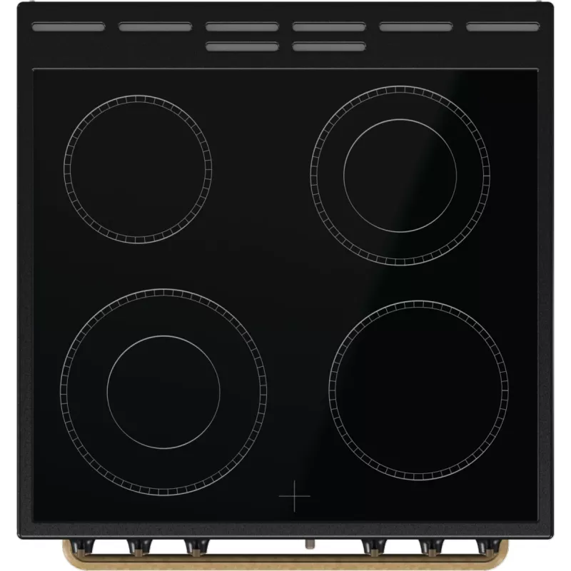 Fogão Gorenje GECS6B71CLB Fogão elétrico Placa vitrocerâmica Preto
