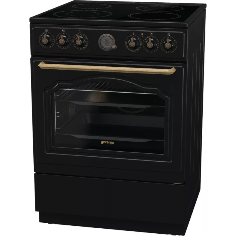 Fogão Gorenje GECS6B71CLB Fogão elétrico Placa vitrocerâmica Preto