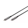 Cabo de fibra ótica híbrido AOC DIGITUS USB Type-C - USB Type-C 4K@60Hz USB 3.1 SPEC 15m