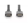 Cabo DIGITUS 8K PREMIUM HDMI 2.1 3m caixa de alumínio, banhado a ouro, suporta 8K/60Hz