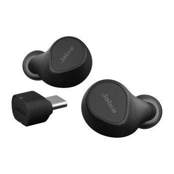 Jabra Evolve2 Buds - USB-C MS Wireless Charging Pad, True Wireless Stereo (TWS), Telefonia/Música, 5,4 g, Headset, Preto