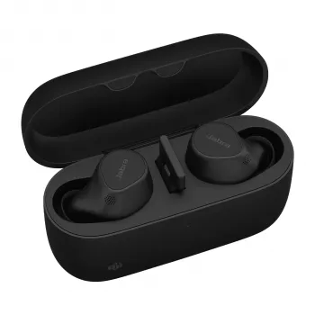 Jabra Evolve2 Buds - USB-A MS Wireless Charging Pad, True Wireless Stereo (TWS), Chamadas/Música, 5.4 g, Headset, Preto