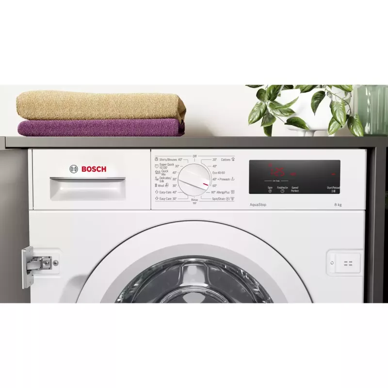 Máquina de lavar roupa Bosch Serie 6 WIW24342EU Carga frontal 8 kg 1200 rpm Branco