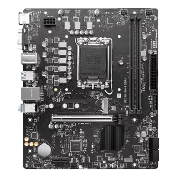 Placa-mãe MSI PRO H610M-E DDR4 LGA 1700 micro ATX, Intel H610, 2x DDR4 DIMM, máx 64GB, M.2, 4x SATA III, HDMI 2.1