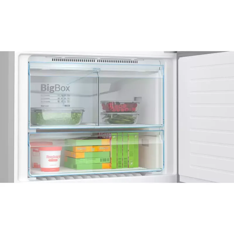 Combinado frigorífico-congelador Bosch Serie 6 KGN86AIDR, independente, 631 L total (479 L frigorífico / 152 L congelador), aço inoxidável, NoFrost