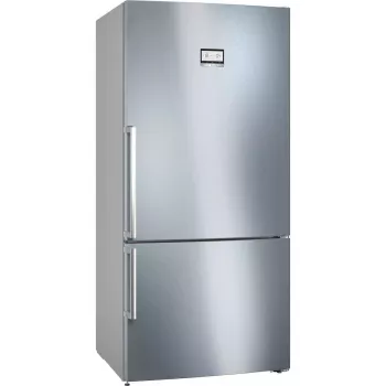 Combinado frigorífico-congelador Bosch Serie 6 KGN86AIDR, independente, 631 L total (479 L frigorífico / 152 L congelador), aço inoxidável, NoFrost