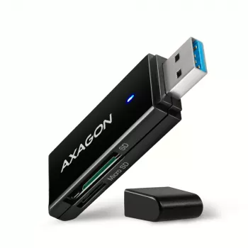Leitor de cartões Axagon CRE-S2N USB 3.2 Gen 1 Type-A preto