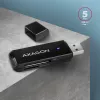 Leitor de cartões Axagon CRE-S2N USB 3.2 Gen 1 Type-A preto