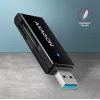 Leitor de cartões Axagon CRE-S2N USB 3.2 Gen 1 Type-A preto
