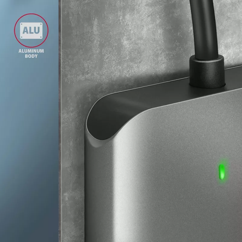 Leitor de cartões Axagon CRE-S3 externo USB-A 3.2 Gen 1 3 slots & LUN SD/microSD/CF USB 3.2 Gen 1 (3.1 Gen 1) Type-A cinzento