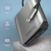 Leitor de cartões Axagon CRE-S3C alumínio alta velocidade USB-C 3.2 Gen 1, 3 slots, UHS-II