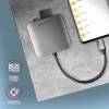 Leitor de cartões Axagon CRE-S3C alumínio alta velocidade USB-C 3.2 Gen 1, 3 slots, UHS-II