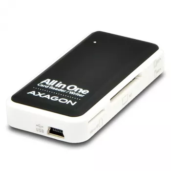 Leitor de cartões Axagon CRE-X1 externo 5 slots, CF, CF Type II, MMC, MMC Mobile, MMCmicro, MS Duo, MS PRO, Memory Stick (MS), MicroDrive, MicroSD...,