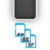 Leitor de cartões Axagon CRE-X1 externo 5 slots, CF, CF Type II, MMC, MMC Mobile, MMCmicro, MS Duo, MS PRO, Memory Stick (MS), MicroDrive, MicroSD...,