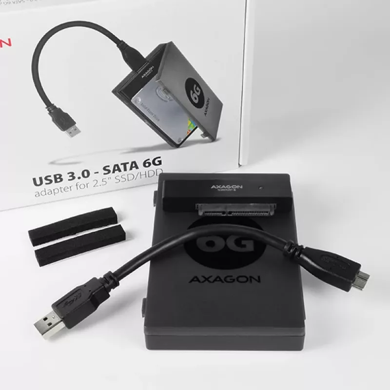 Axagon ADSA-1S6 USB 3.0 - HDD SATA 2,5 polegadas