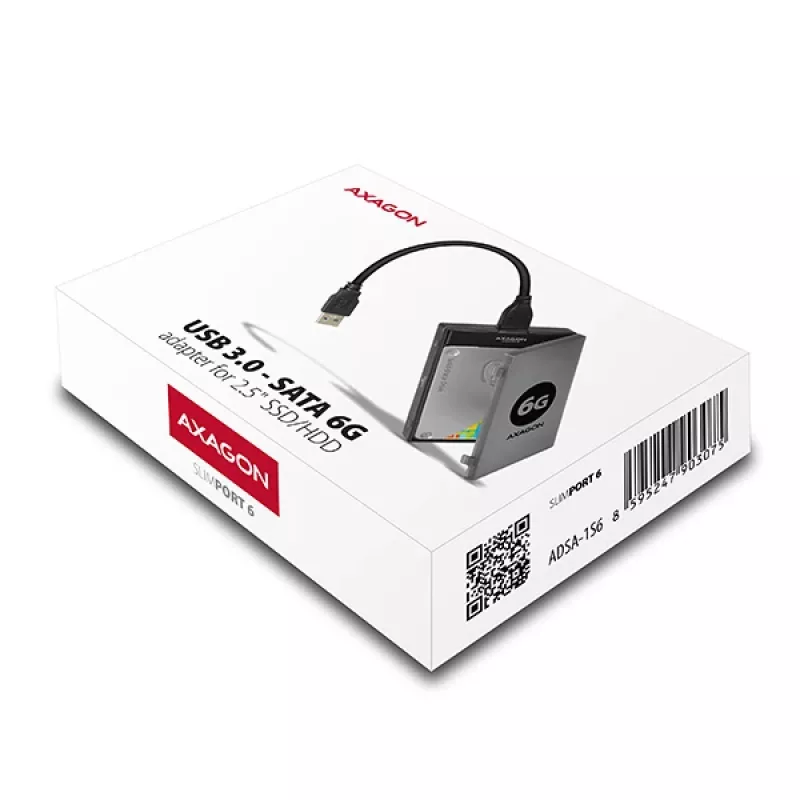 Axagon ADSA-1S6 USB 3.0 - HDD SATA 2,5 polegadas