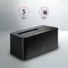 AXAGON ADSA-SN - HDD - híbrido - SSD - SATA - Serial ATA II - Serial ATA III - 2.5, 3.5 polegadas - USB 3.2 Gen 1 (3.1 Gen 1) Type-A - 5 Gbit/s - preto