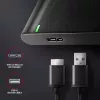 Caixa para HDD/SSD AXAGON EE25-A6M — SATA 2,5 polegadas, USB 3.2 Gen 1 (5 Gbit/s), Micro-USB B para USB Type-A, alumínio, preto