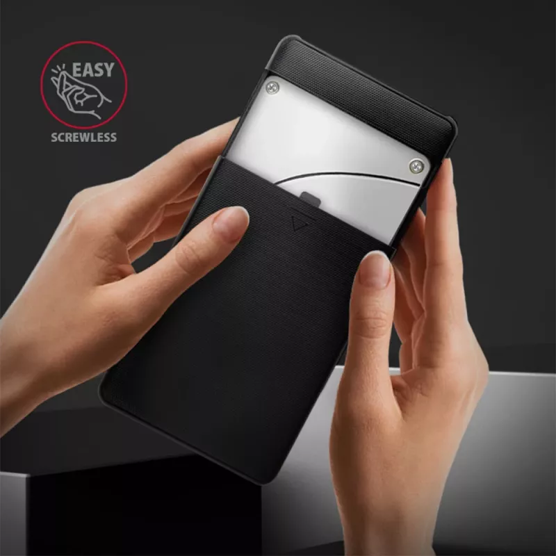Caixa externa Axagon EE25-SLC sem parafusos USB-C 3.2 Gen 1 - SATA 6G para SSD/HDD 2,5 polegadas