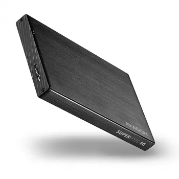 Caixa externa Axagon EE25-XA6 compacta em alumínio USB 3.2 Gen 1 - SATA 6G para SSD/HDD 2,5 polegadas