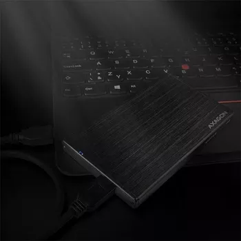 Caixa externa Axagon EE25-XA6 compacta em alumínio USB 3.2 Gen 1 - SATA 6G para SSD/HDD 2,5 polegadas