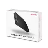 Caixa externa Axagon EE35-XA3 compacta em alumínio USB 3.2 Gen 1 SATA para discos 3,5 polegadas