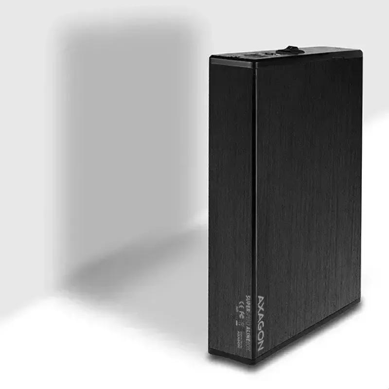 Caixa externa Axagon EE35-XA3 compacta em alumínio USB 3.2 Gen 1 SATA para discos 3,5 polegadas