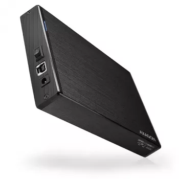 Caixa externa Axagon EE35-XA3 compacta em alumínio USB 3.2 Gen 1 SATA para discos 3,5 polegadas