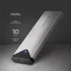 Caixa externa Axagon EEM2-UG2 USB-C 10Gbps em metal para discos SSD M.2 NVMe. prateado