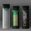 Caixa externa Axagon EEM2-UG2 USB-C 10Gbps em metal para discos SSD M.2 NVMe. prateado