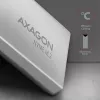Caixa externa Axagon EEM2-UG2 USB-C 10Gbps em metal para discos SSD M.2 NVMe. prateado