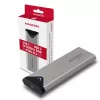 Caixa externa Axagon EEM2-UG2 USB-C 10Gbps em metal para discos SSD M.2 NVMe. prateado
