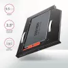 Moldura de montagem Axagon RSS-CD09 para SSD/HDD 2,5 polegadas em slot DVD 9,5 mm LED ALU placas adaptadoras/adaptadores internos SATA
