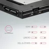 Moldura de montagem Axagon RSS-CD09 para SSD/HDD 2,5 polegadas em slot DVD 9,5 mm LED ALU placas adaptadoras/adaptadores internos SATA