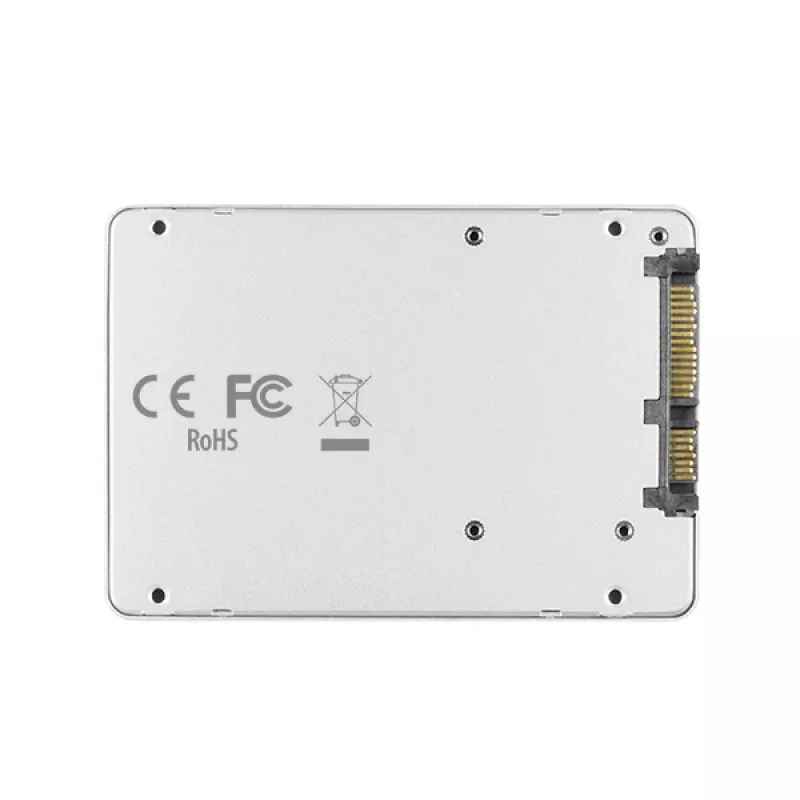 Caixa interna Axagon RSS-M2SD SATA - SSD M.2 SATA, 2,5 polegadas em ALU, prateada