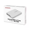 Caixa interna Axagon RSS-M2SD SATA - SSD M.2 SATA, 2,5 polegadas em ALU, prateada