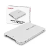 Caixa interna Axagon RSS-M2SD SATA - SSD M.2 SATA, 2,5 polegadas em ALU, prateada