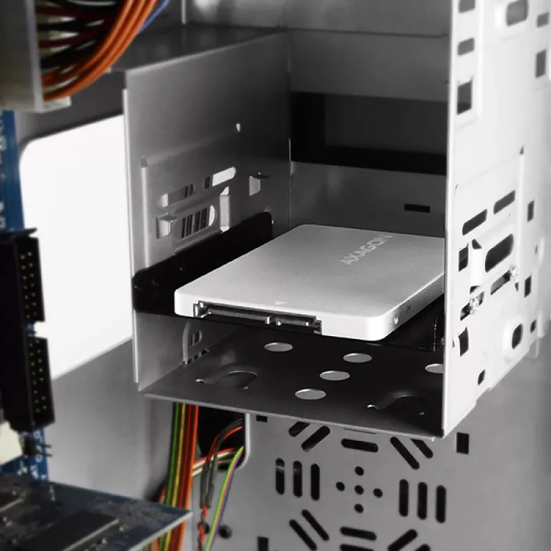 Caixa interna Axagon RSS-M2SD SATA - SSD M.2 SATA, 2,5 polegadas em ALU, prateada