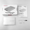 Caixa interna Axagon RSS-M2SD SATA - SSD M.2 SATA, 2,5 polegadas em ALU, prateada