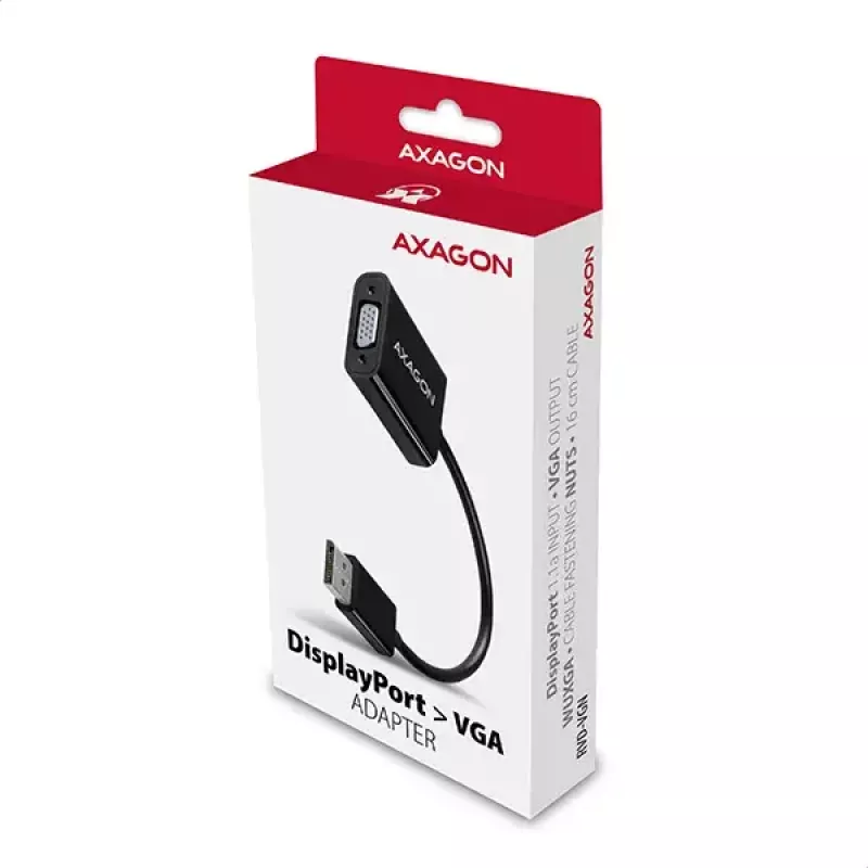 Adaptador de cabo de vídeo Axagon RVD-VGN DisplayPort para VGA 0,16 m