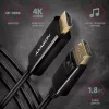 Cabo Axagon RVD-HI14C2 DisplayPort -> HDMI 1.4 1,8m, 4K/30Hz