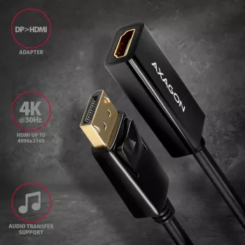 Adaptador Axagon RVD-HI14N DisplayPort -> HDMI 1.4 4K/30Hz