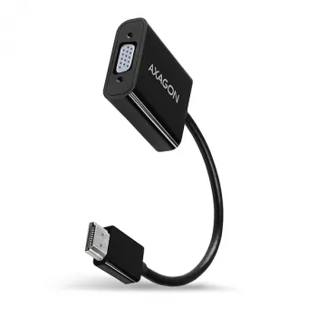 Adaptador Axagon RVH-VGAN HDMI -> VGA FullHD, 1920x1200, saída de áudio, alimentação