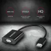 Adaptador Axagon RVH-VGAN HDMI -> VGA FullHD, 1920x1200, saída de áudio, alimentação