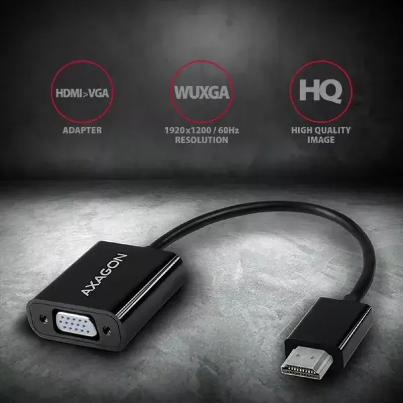 Adaptador Axagon RVH-VGN HDMI -> VGA FullHD, 1920x1200